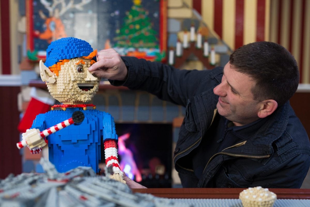 EDITORIAL USE ONLY Duncan Titmarsh the UK's only LEGO Certified Professional Builder puts the finishing touches to the LEGO Santa's Workshop in Covent Garden. PRESS ASSOCIATION Photo. Picture date: Tuesday November 29, 2016. The workshop which is made with over 700,000 LEGO bricks and features LEGO elves 'building' Christmas with Santa keeping a watchful eye will be open till 29th of December. #LetsBuildXmas Photo credit should read: David Parry/PA Wire