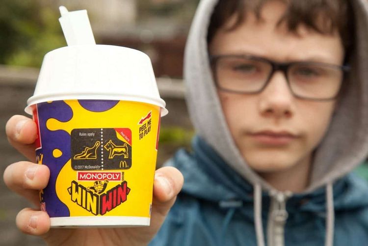 AJ Reeves aged 13 from Worcester. A mum slammed McDonald's for refusing her 13-year-old son a free ice cream prize - because of GAMBLING laws. See NTI story NTIMACCIES.  Teenager AJ Reeves peeled off a voucher for a £1 McFlurry on his Monopoly Prize Choice wrapper after buying a Big Mac last Thursday (23/3).  He returned to the fast-food resturant in Blackpole, Worcester, that evening to claim the prize but was left devastated when staff told him he was "too young".  McDonald's say only customers aged 16 and over can play the game despite it being advertised on every product apart from their Happy Meals.  AJ, who suffers from Asperger's syndrome and anxiety, said: "I felt sad and disappointed. I'm not sure whether I will go back."