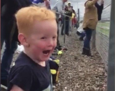 Do you love motorsport more than this kid?