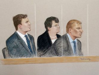 (L-R) Nathan Gray, Marion Little, Craig Mackinlay appearing at Westminster Magistrates Court this morning.  A Tory MP and his two aides accused of misdeclaring expenses after breaching election campaign spending limits in the 2015 general election will face trial, a court heard today (tues).  See NATIONAL story NNTORY.  South Thanet MP Craig Mackinlay, 50, is said to have not properly reported expenses in his local return.  Mackinlay, his election agent at the time Nathan Gray, 28, and campaign specialist Marion Little, 62, were all charged under the Representation of the People Act 1983.  The charges relate to allegations that the party's election expenses during the 2015 campaign in the constituency were not properly reported to the Electoral Commission.  They all appeared at Westminster Magistrates' Court today (tues) where all three indicated not guilty pleas to the charges.  Expenses incurred during the campaign in South Thanet were wrongly attributed to national expenditure instead of local expenditure, it is claimed.  Had they done so, they would allegedly have been in breach of spending limits.