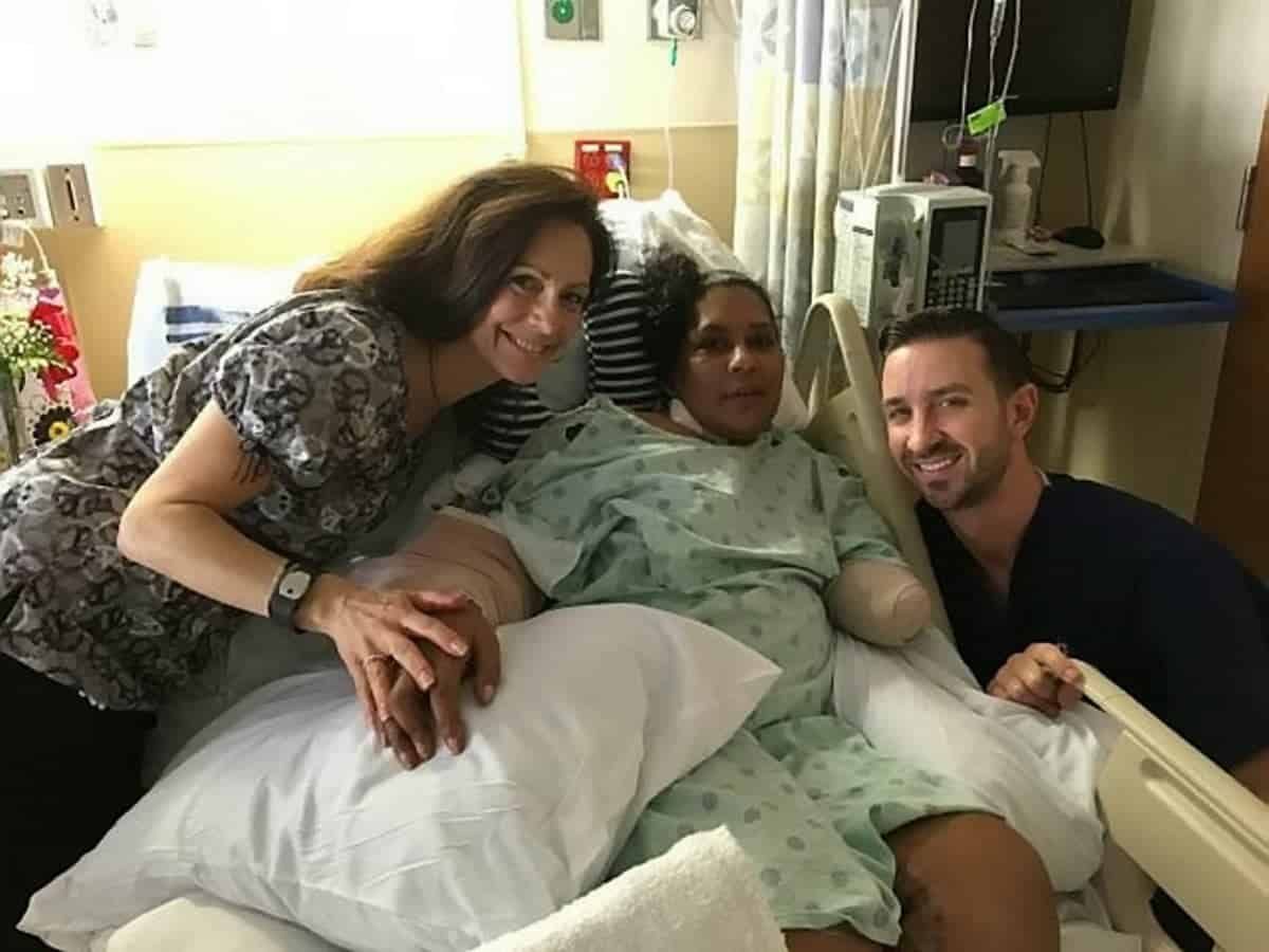 Woman tells of her terror after losing arm in pitbull attack