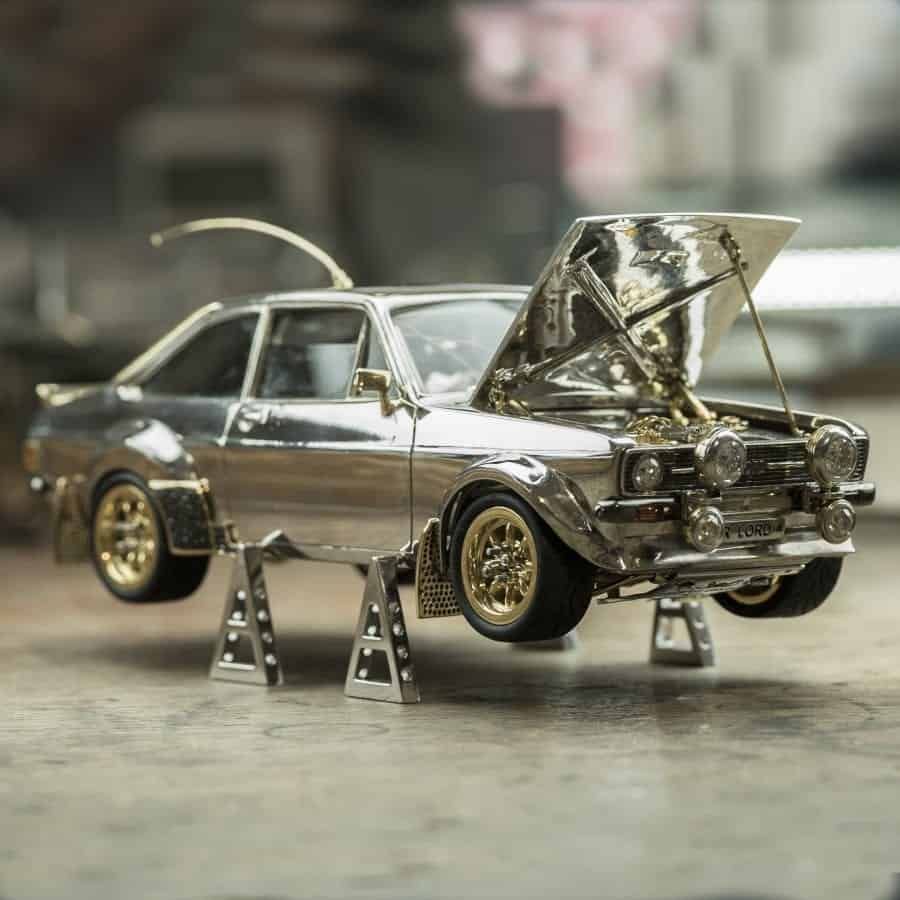 Jeweller spends fortune & 25 years making Ford Escort model from precious metals & stones