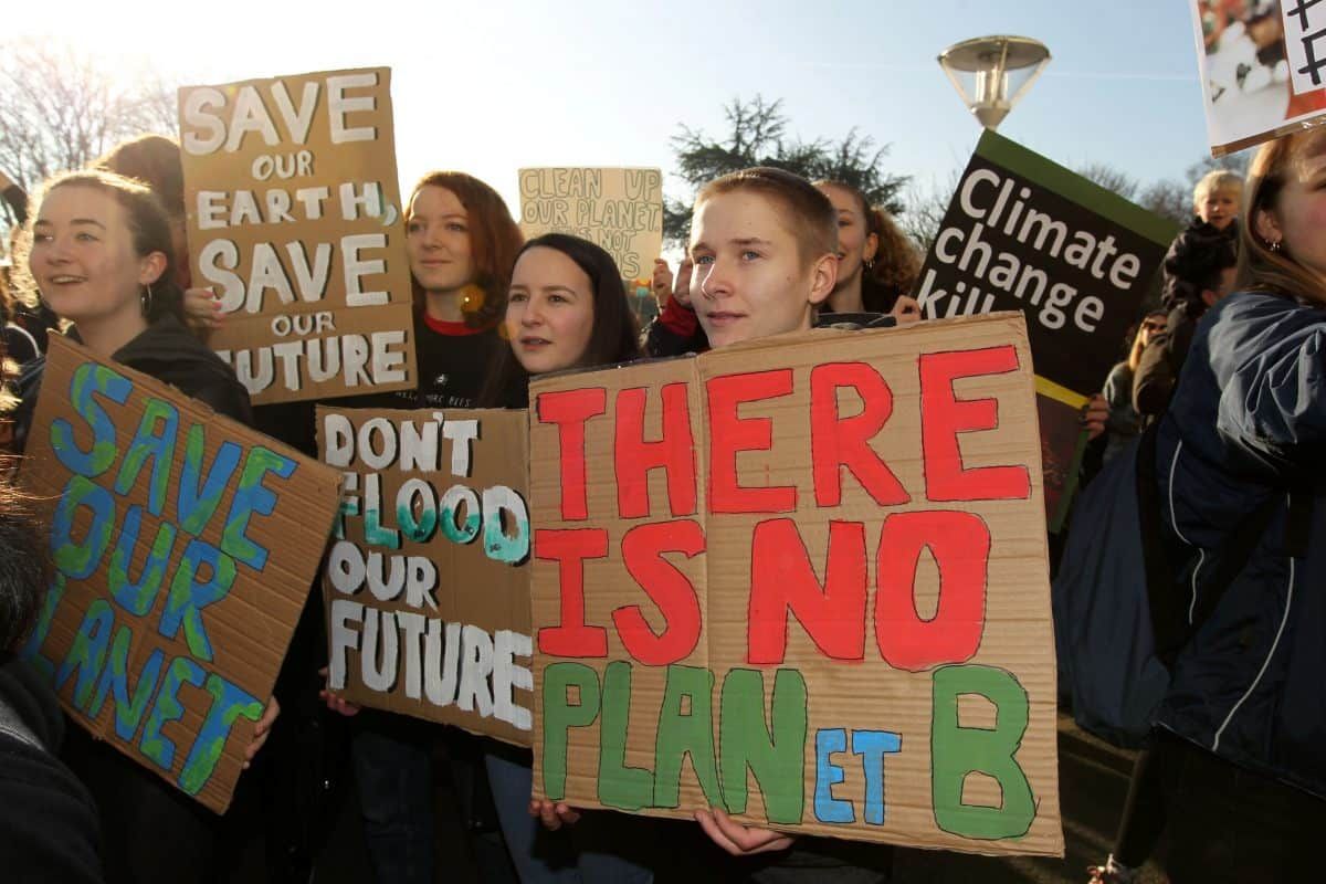 Thousands of children skipped school & descended on Parliament to protest against ‘climate change’ & the Government