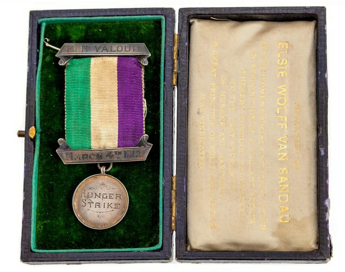 Hunger strike medal awarded to suffragette found after more than 100 years