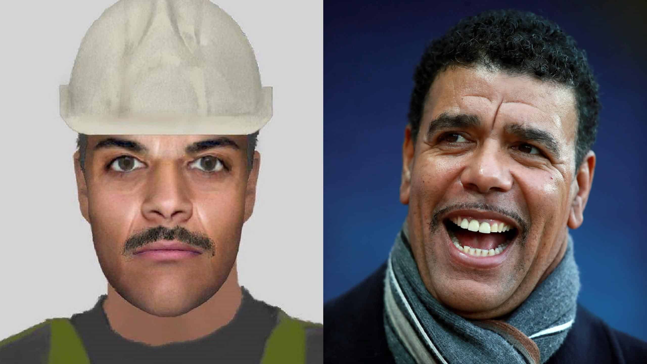 Chris Kamara tweets hard hat gag after police lookalike image goes viral
