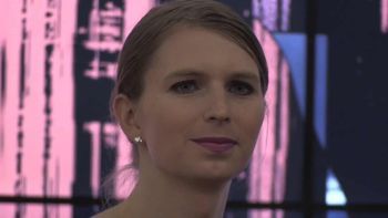Whistleblower Chelsea Manning making her first UK public appearance at the Royal Institute in central London, where she said she sees a lot of similarities between prison and the modern world.