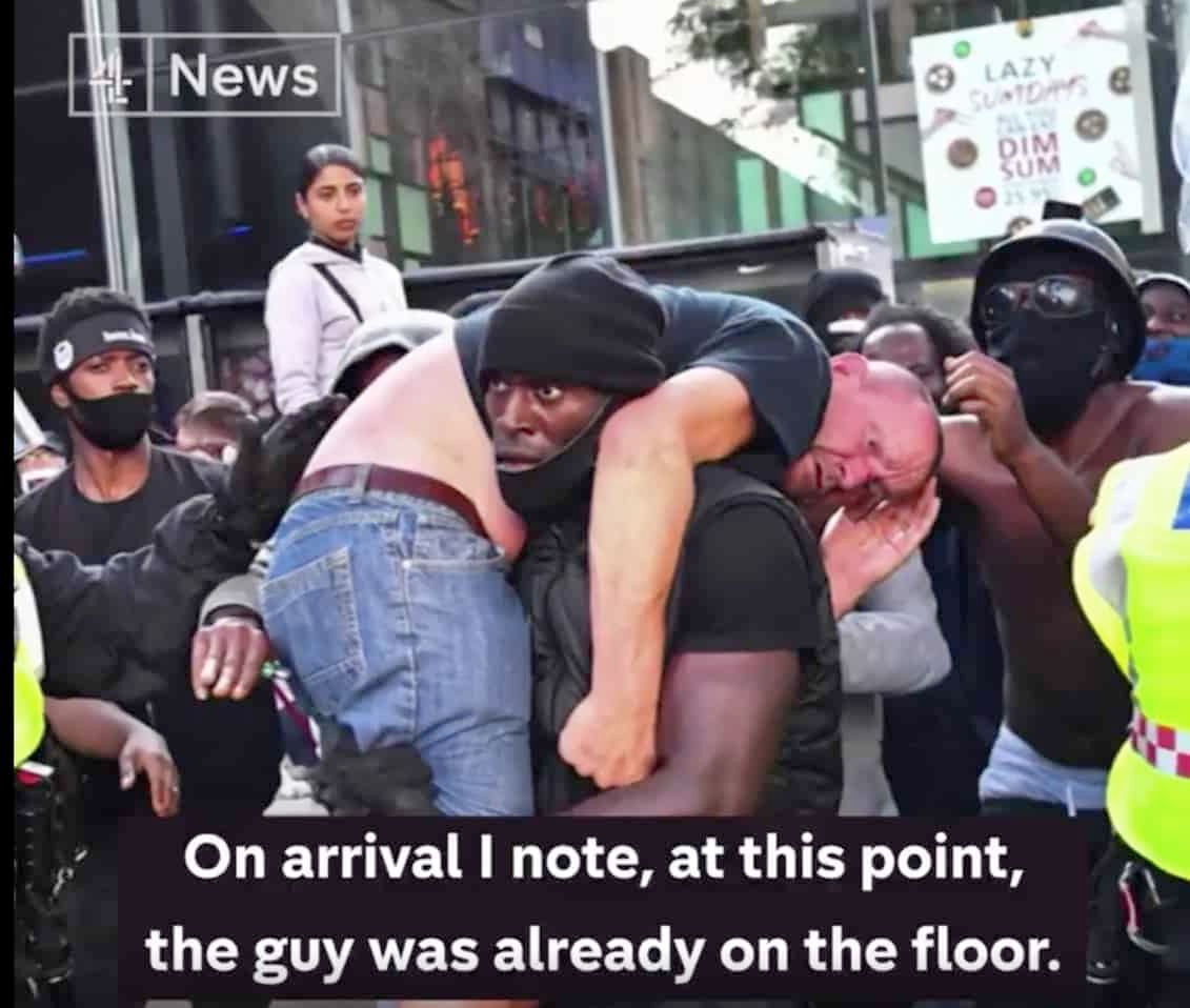 Video – BLM activist who carried man to safety wants ‘equality for all’