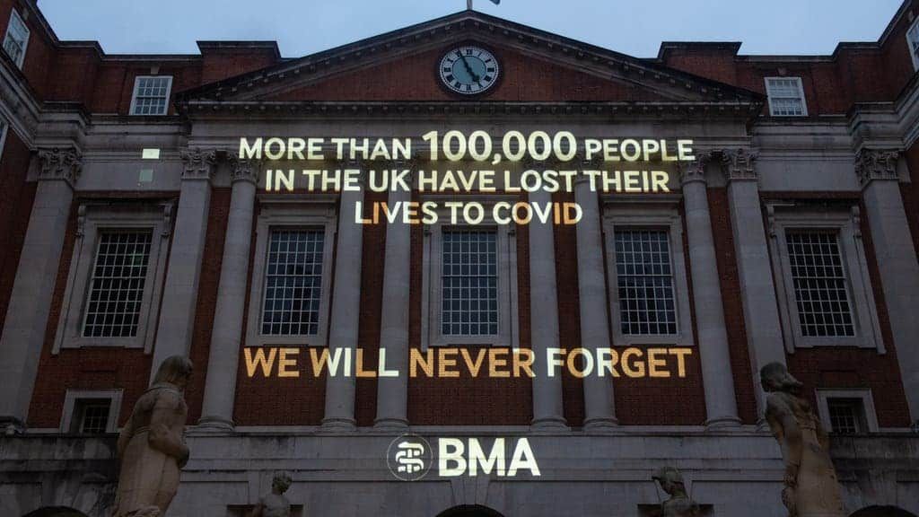 Conservatives see ‘vaccine bounce’ in the polls as UK Covid deaths pass grim milestone