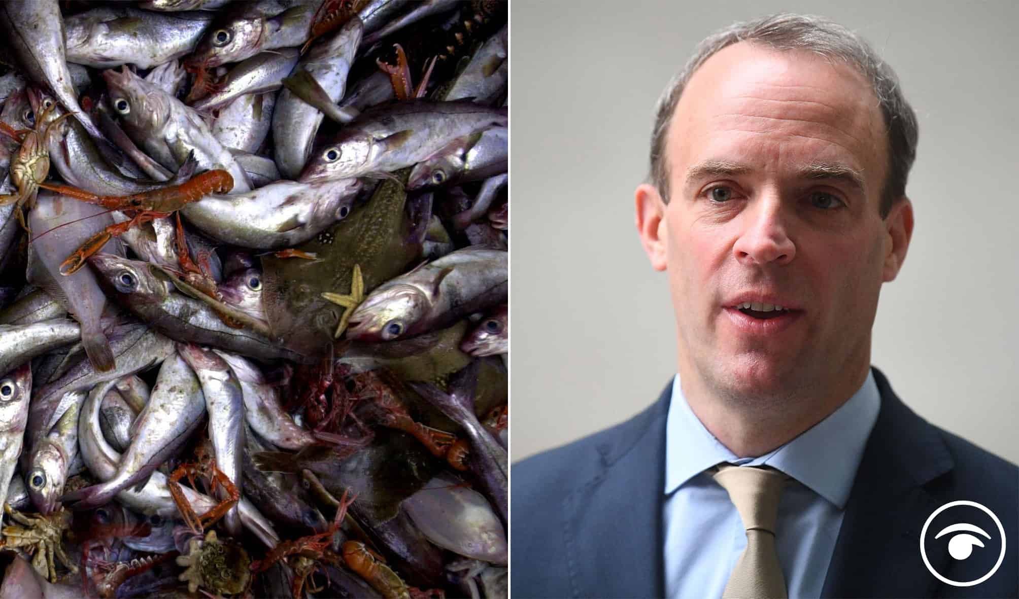 Watch – Raab claims trade deal is ‘great’ for fishermen as boats ‘sailing to Denmark to land catch’
