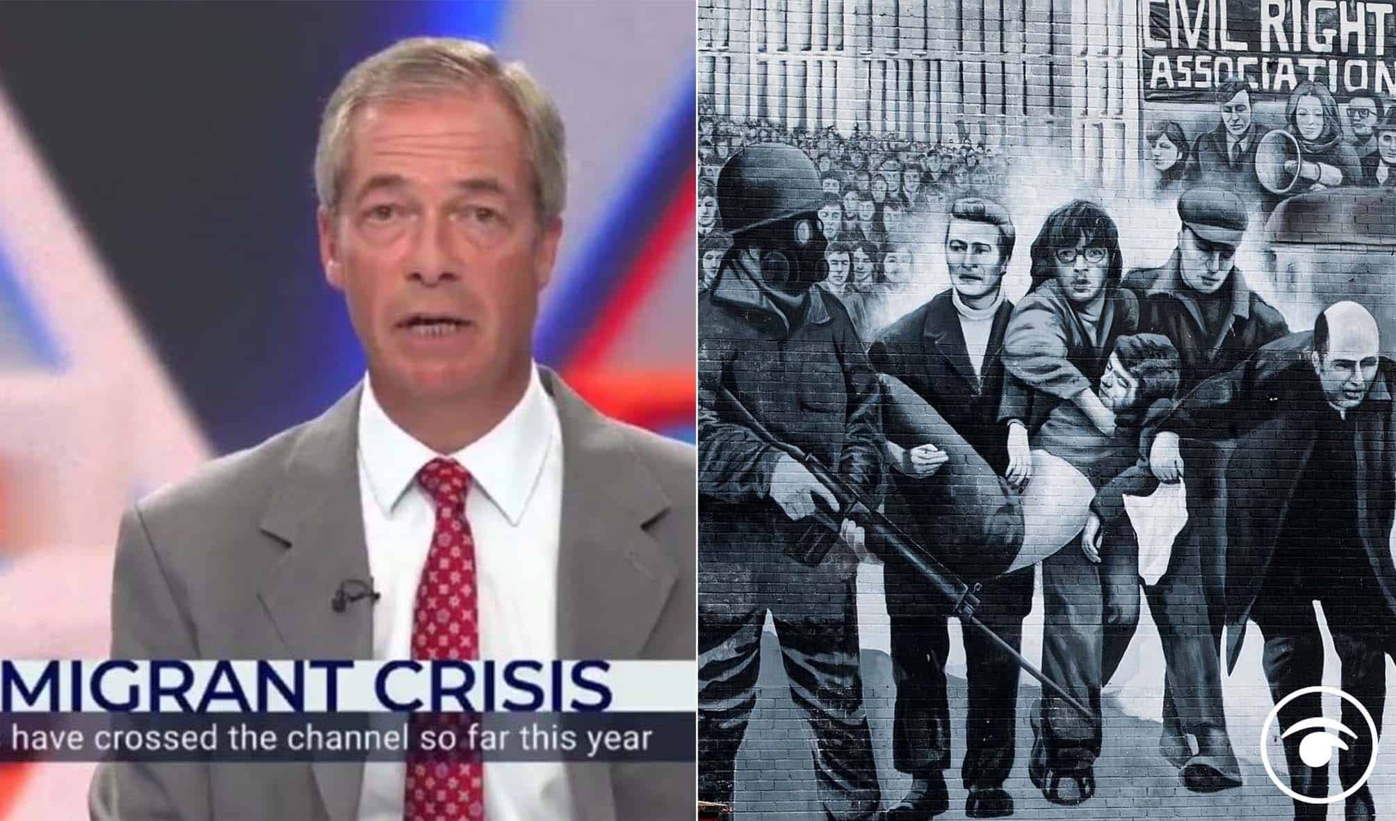 Watch: Reactions as Nigel Farage conned into showing support for the IRA