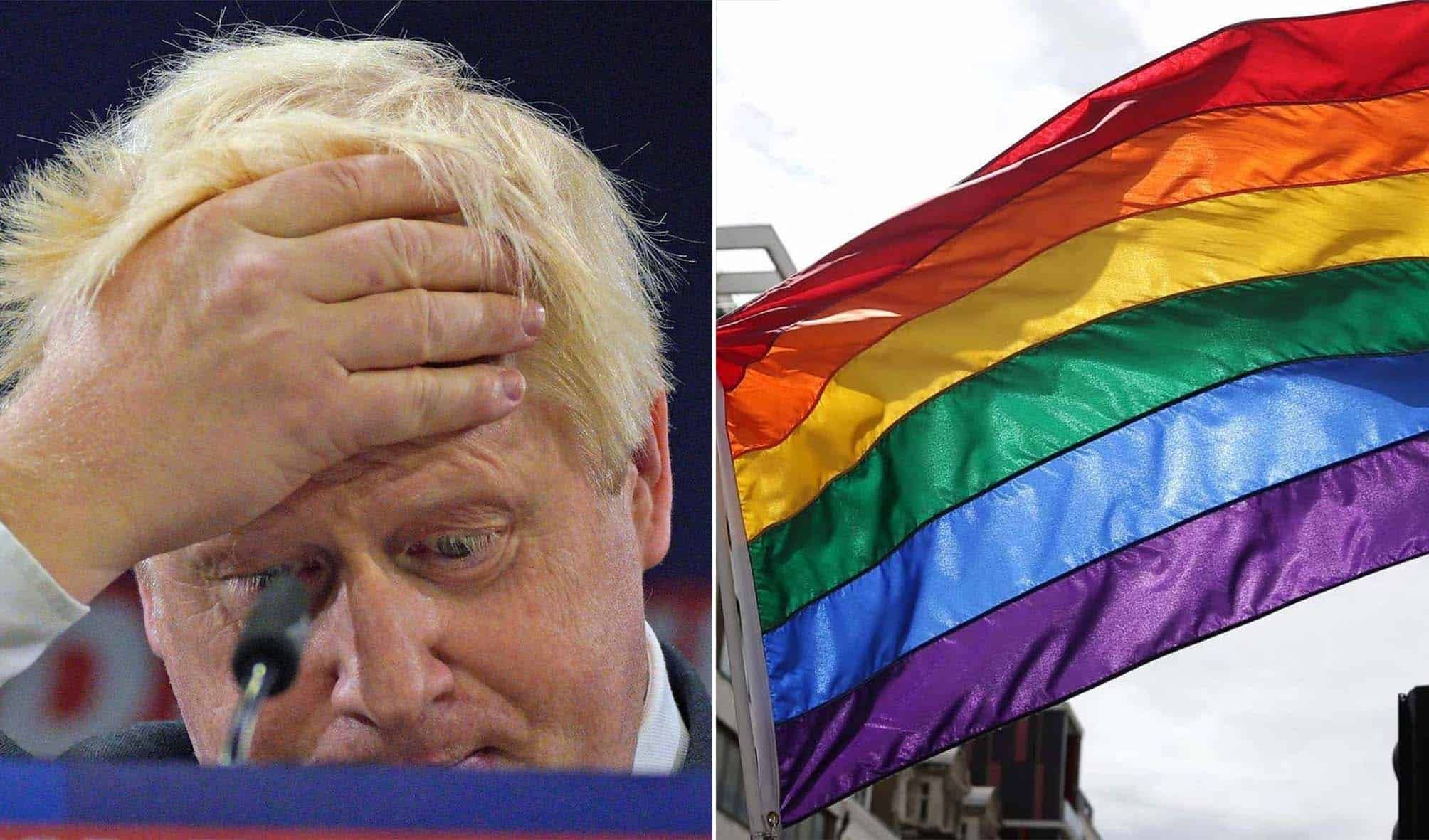 Did someone troll the LGBT+ Tories conference stand?