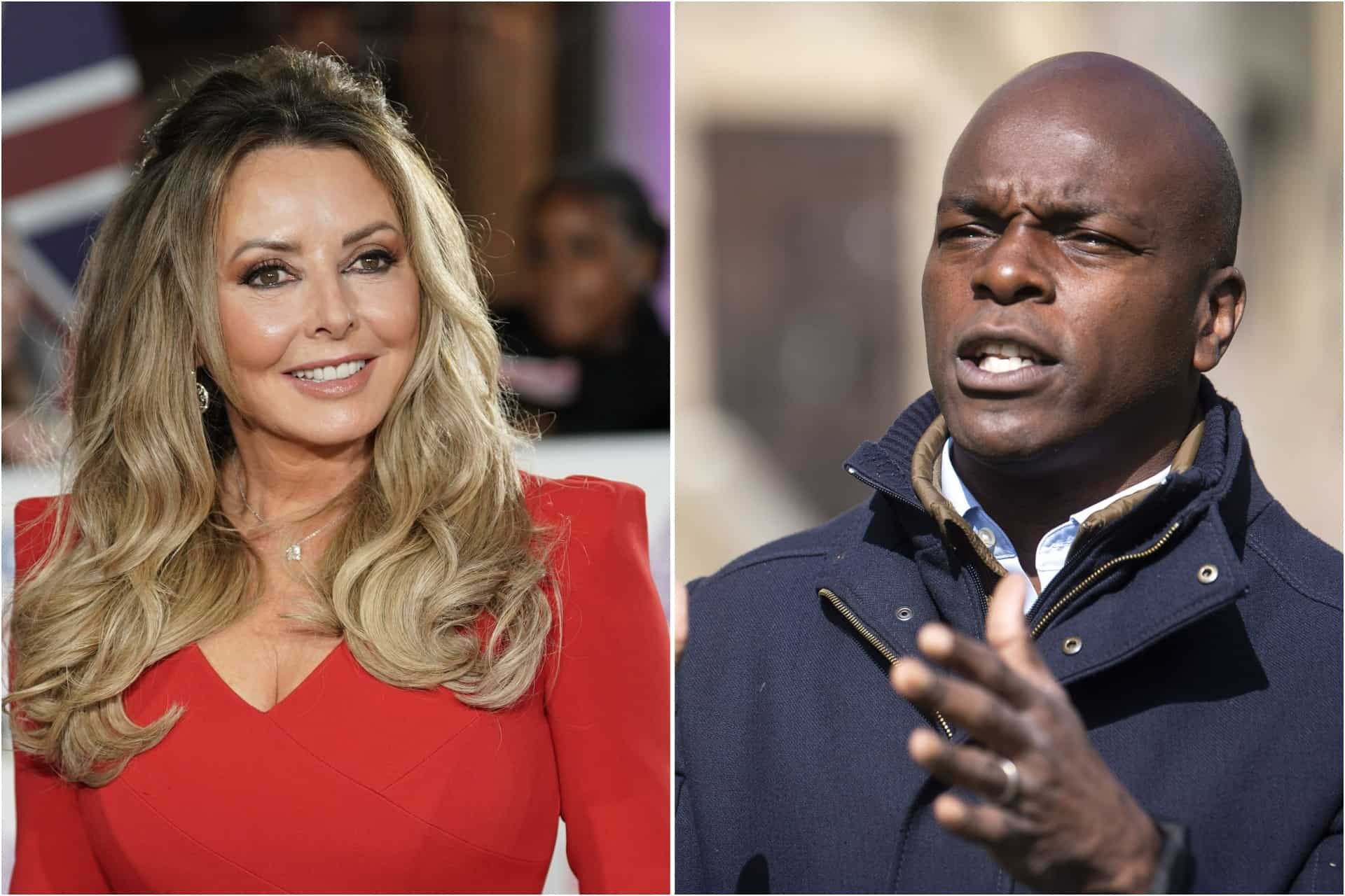 Shaun Bailey says Carol Vorderman can’t be a serious political commentator because of her Instagram pics