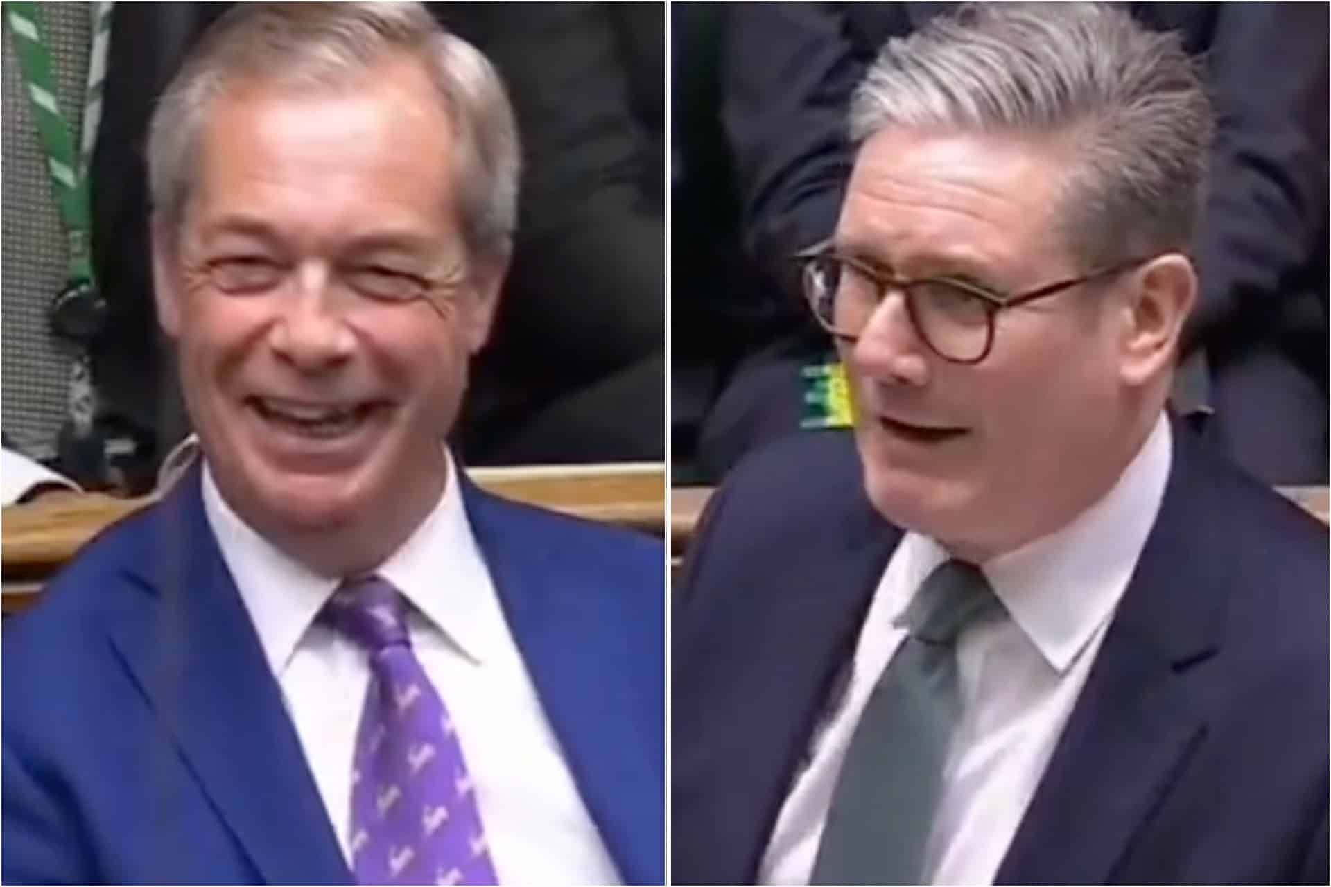 “They were lied to”: Lee Anderson tells MP to ‘shut up’ while big boss Farage asks about Brexit at PMQs
