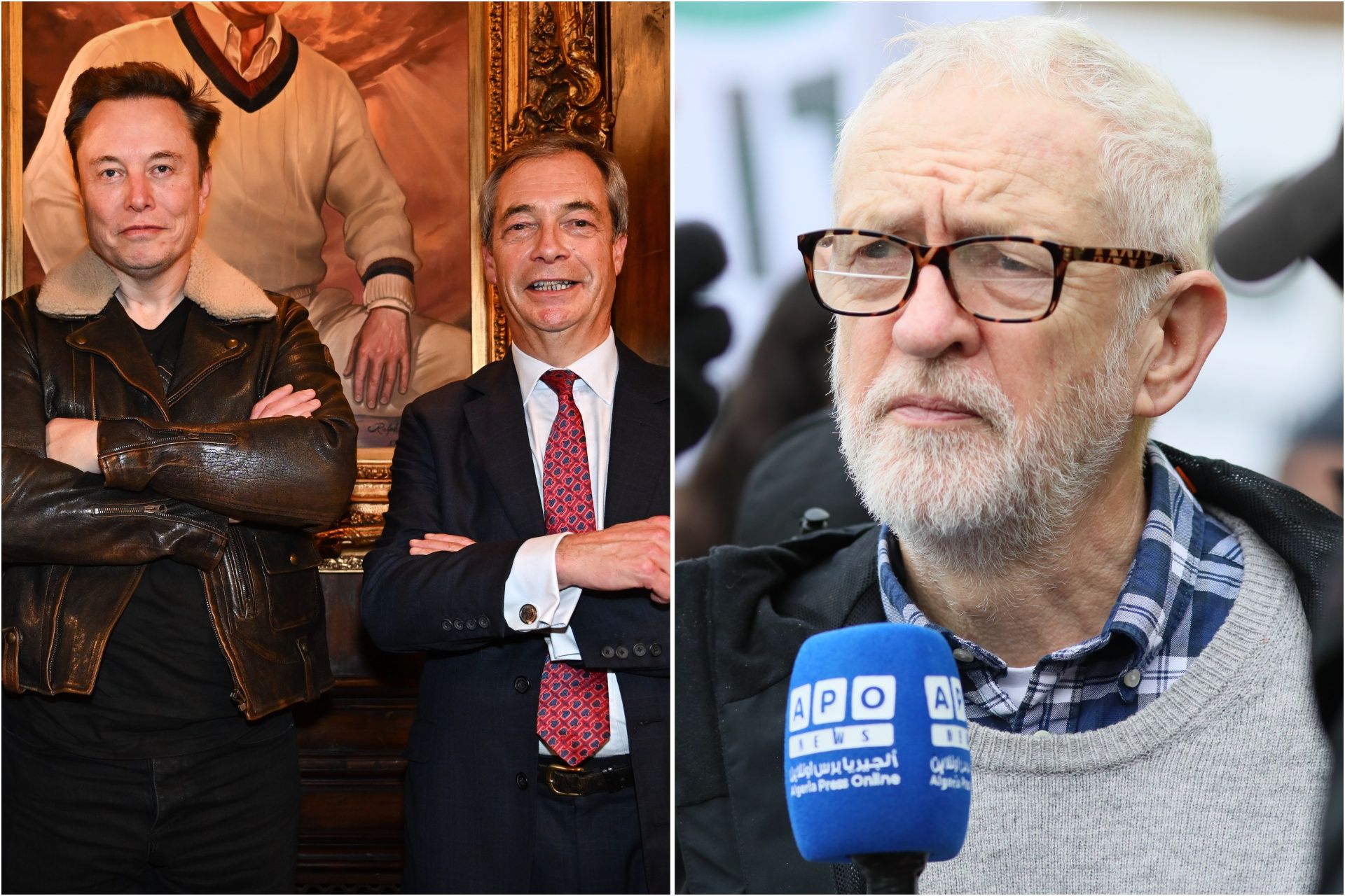 Jeremy Corbyn says Musk donation to Reform is ‘frightening’