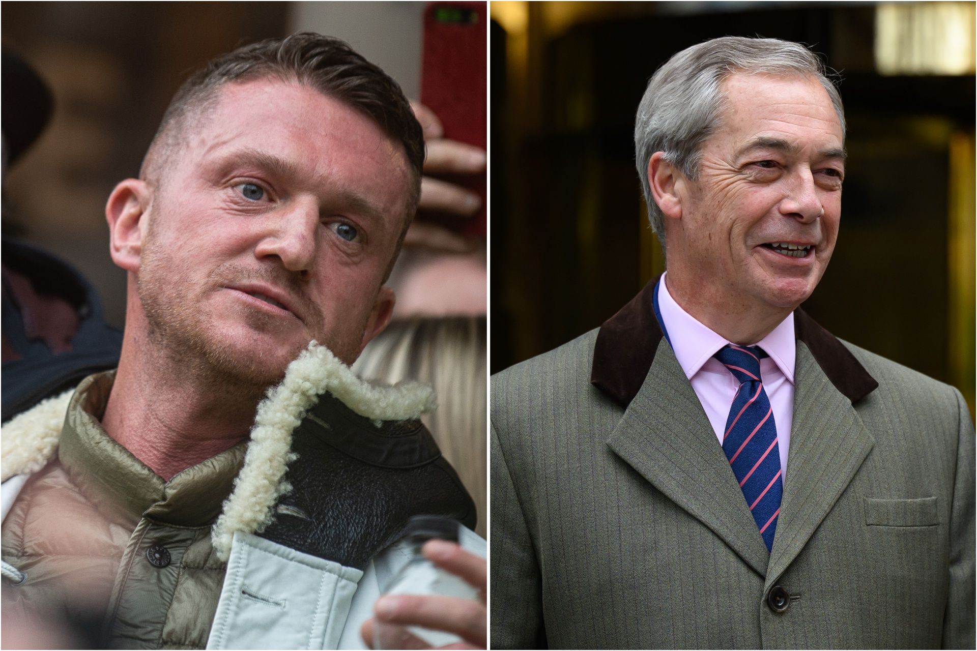 Nigel Farage ‘isn’t far off’ being Tommy Robinson, former Tory chairman says