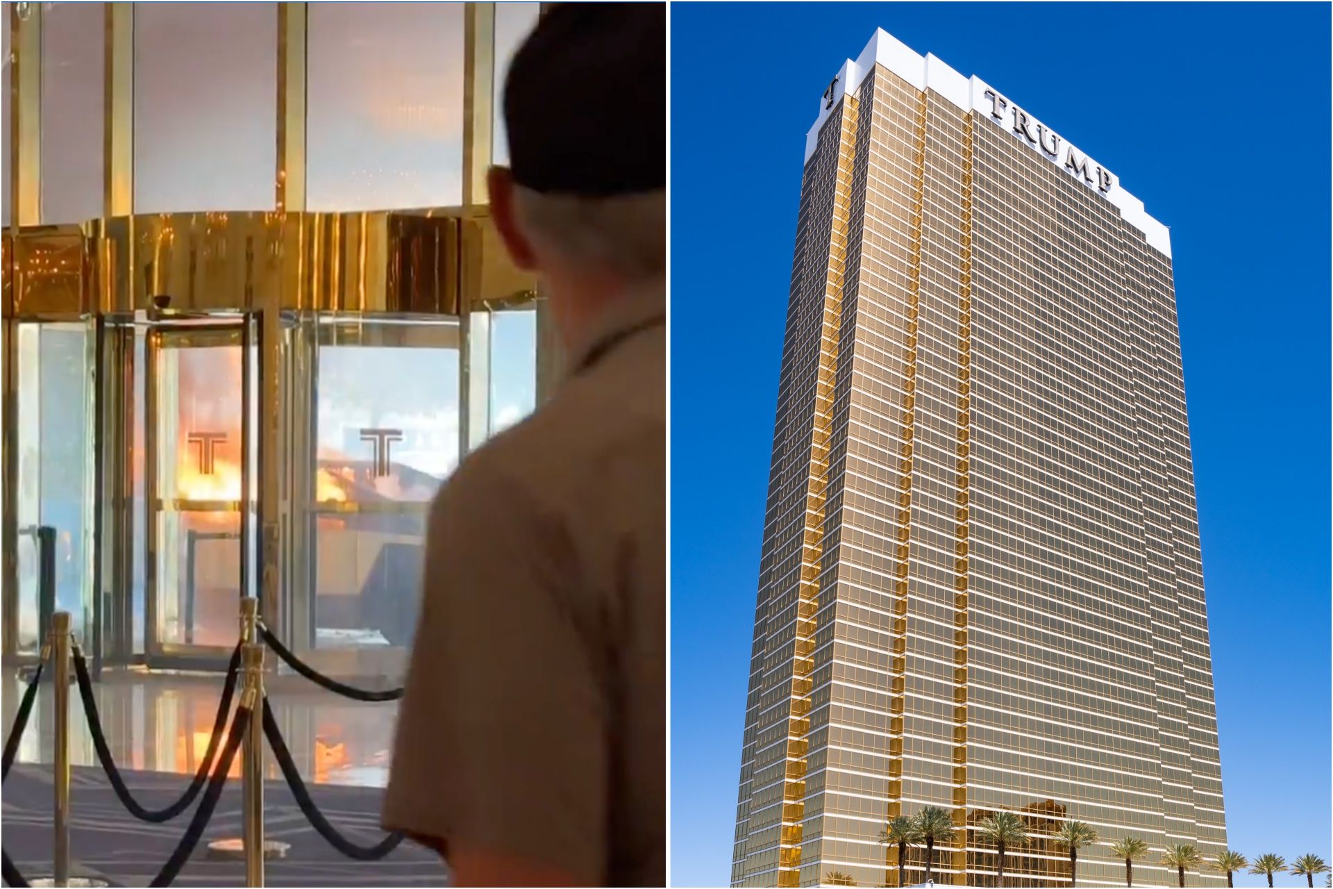 Tesla truck explodes outside Trump Towers