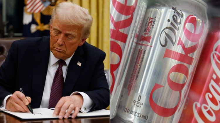 donald trump diet coke button