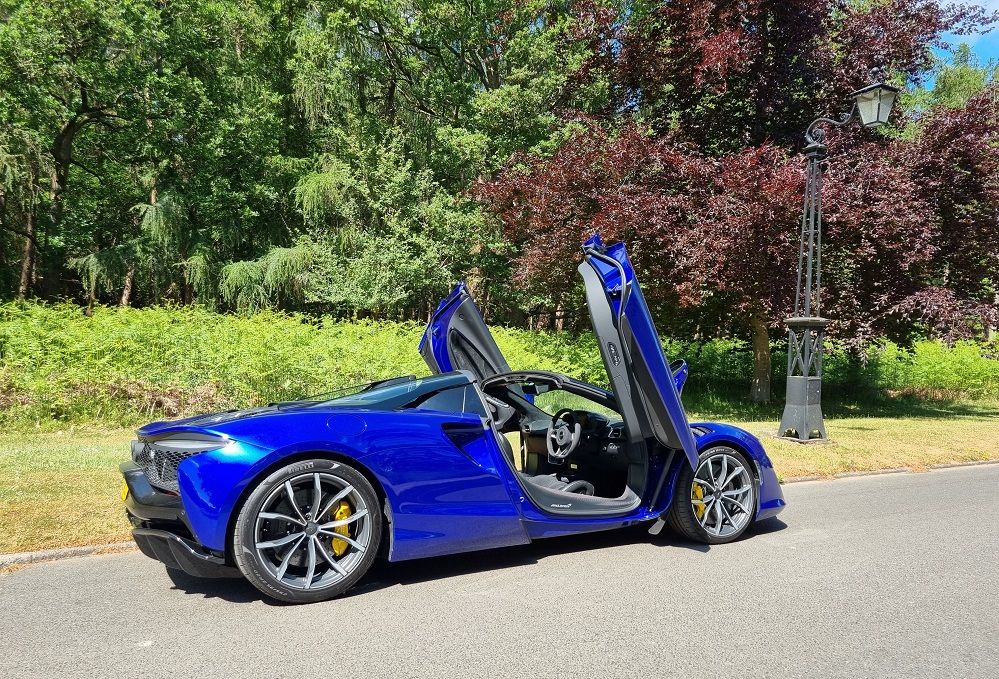 McLaren Artura Spider with dihedral doors open