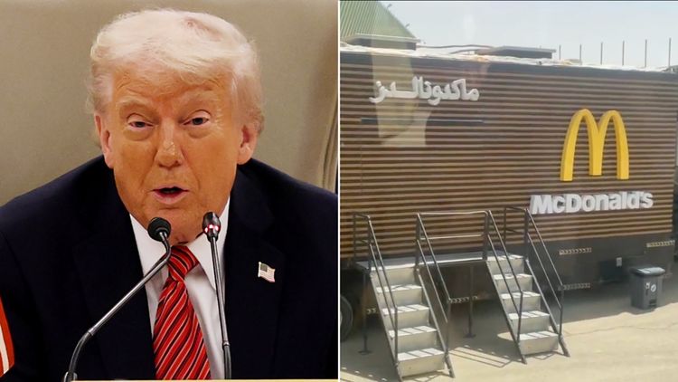 saudi arabia trump mobile mcdonald's