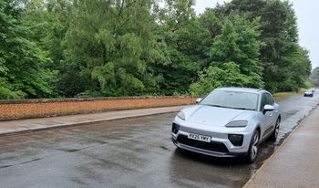 Porsche Macan Electric front on view