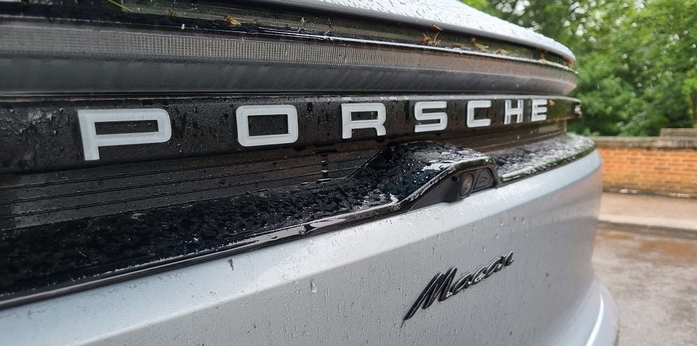 Rear tail light of the Porsche Macan Electric