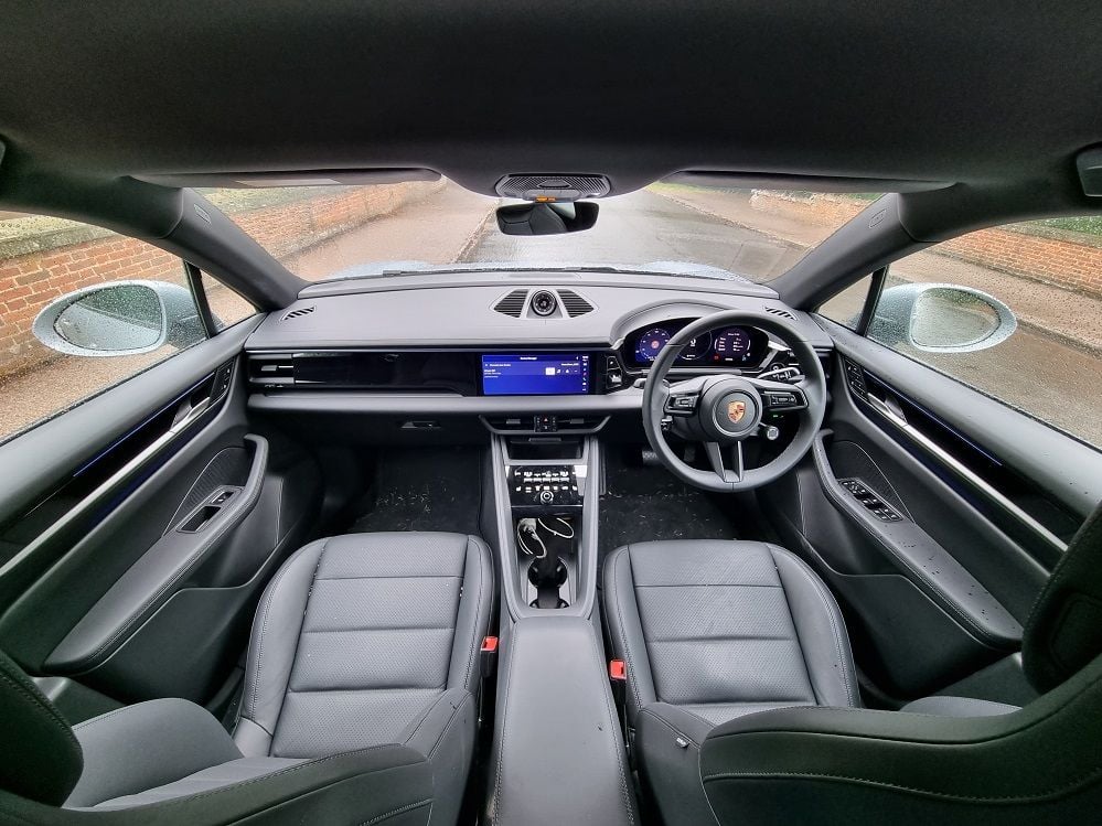 Interior view of the car