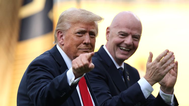 Trump 'steals Club World Cup medal' while handing Chelsea replica trophy