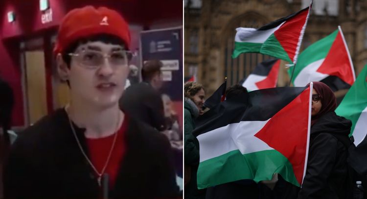 A-Level student calls out BBC's coverage of Gaza live on air