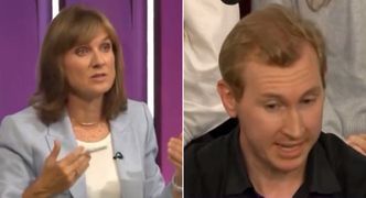 Audience member 'corrects' Fiona Bruce over Jimmy Kimmel suspension