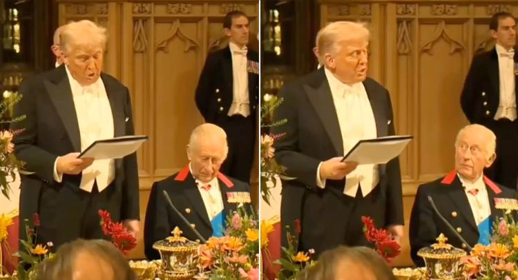 Trump labelled 'America's greatest embarrassment' following state banquet speech next to King Charles