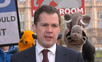 Robert Jenrick humiliated by protestors during GB News interview