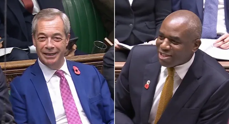 David Lammy burns Farage over rare PMQs appearance