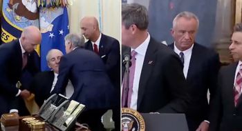 RFK Jr scarpers after man collapses in Oval Office