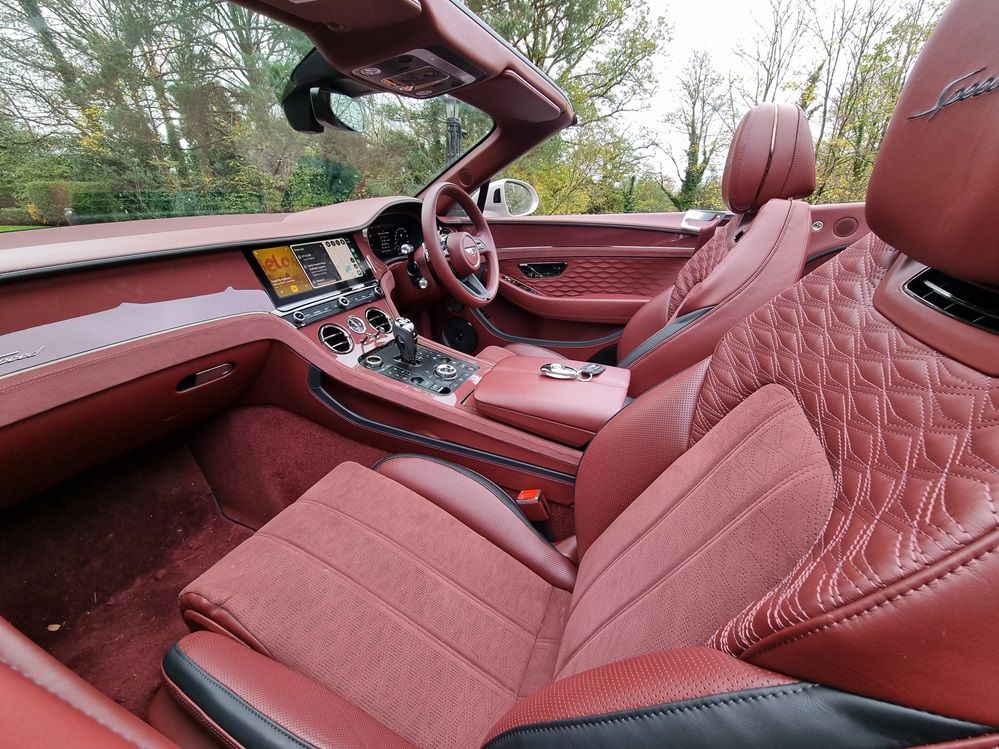 Bentley Continental GTC Speed interior front seats