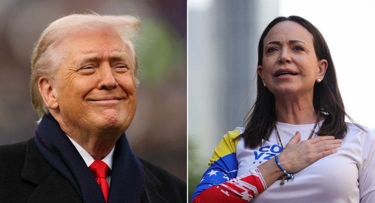 Venezuela's Machado says she wants to give Nobel Peace prize to Trump