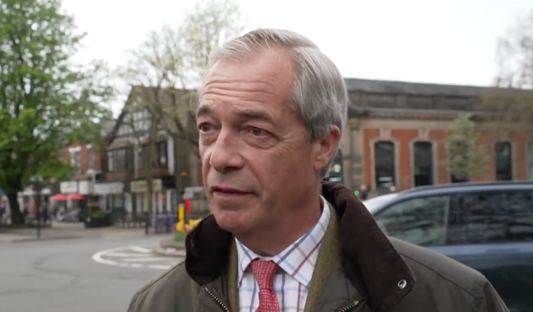 Nigel Farage heckled