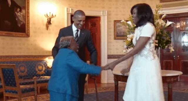 VIDEO – 106-year-old woman meets Obama…and dances for joy!