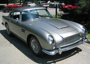 1965 Aston Martin DB5 coupe. Photograph taken at a 2003 Aston Martin Owners Club event.