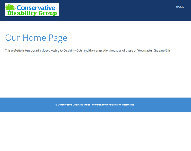 After Budget Tory disability campaigner quits and sabotages party’s website in disgust