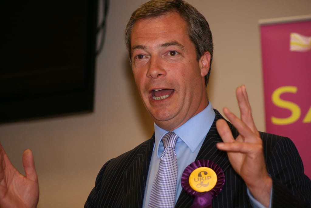 Video – Farage caught out by clever question