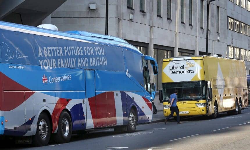 Tory Failure to declare battlebus visits in marginal seats “broke election laws”