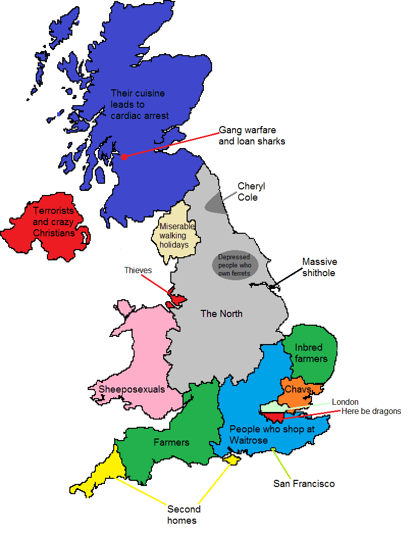 Stereotypes of UK from a (North) Londoner’s perspective