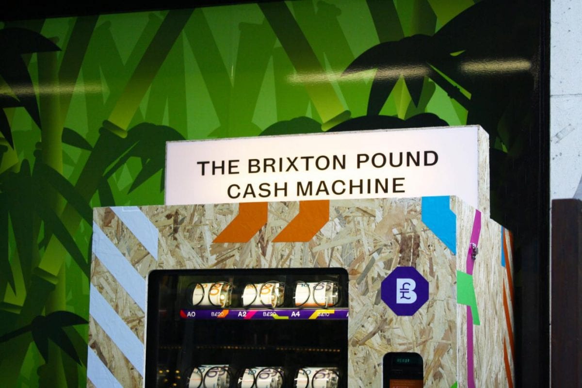 World’s first local currency cash machine now in Brixton