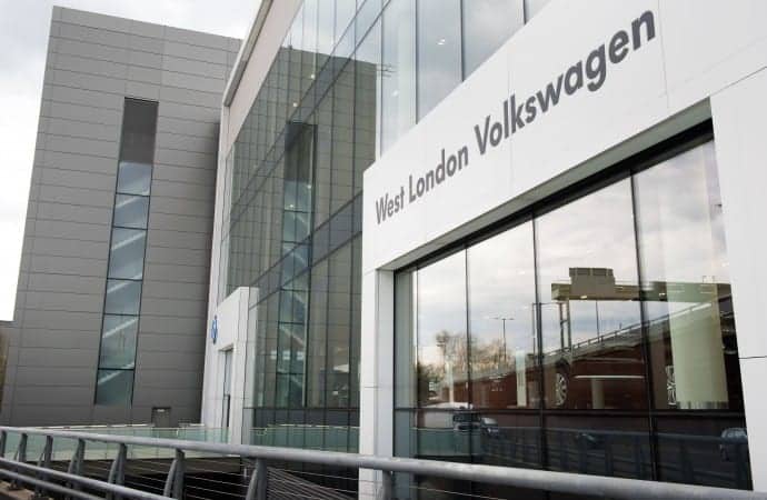 VW opens futuristic showroom as car market continues to grow