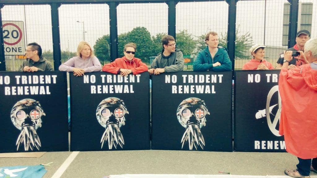 Activists continue blockade of UK nuclear bomb plant