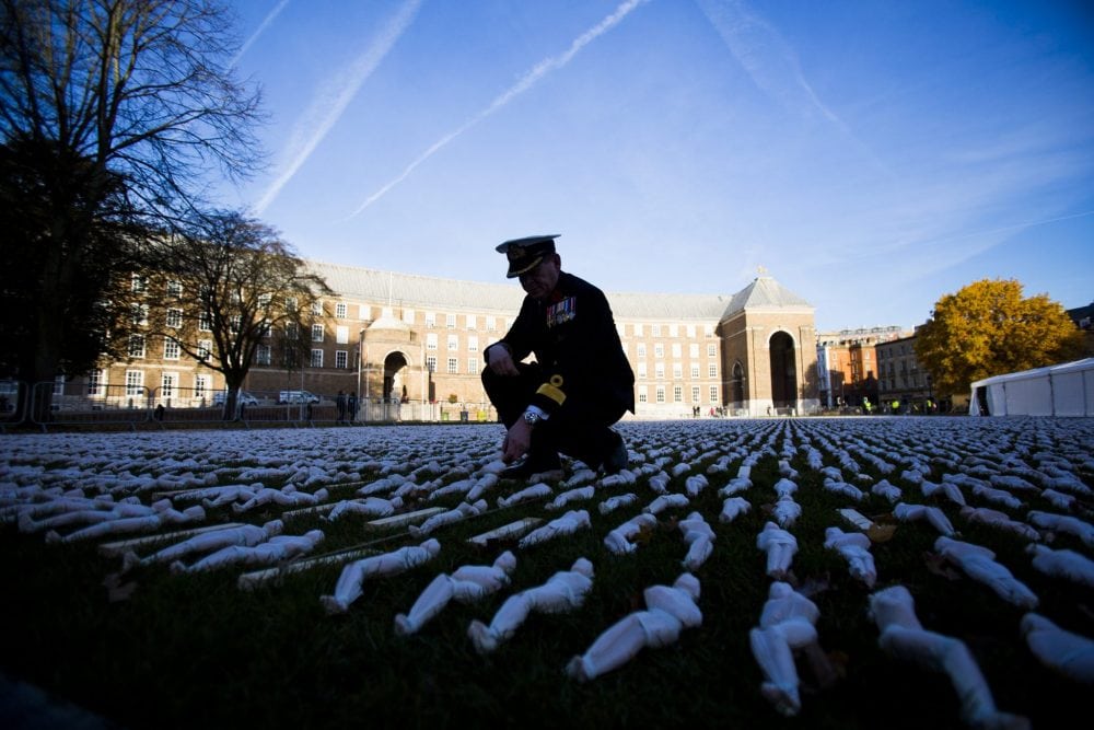 Sailor Stands Among 19,240 Figures in ‘Shrouds of the Somme’