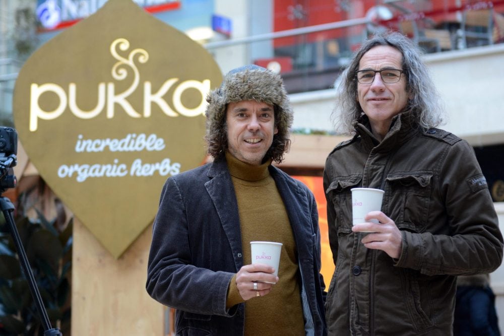FILE PICTURE - Pukka Herbs  founders, Sebastian Pole and Tim Westwell. The co-founder of the booming Pukka herbal teas brand has revealed how the company was founded - by a classified advert in a local magazine. See SWNS story SWPUKKA.  More than one million cups of Pukka Herbs tea are drunk every day in 40 counties, helping the company to a £28million annual turnover.  But now boss Tim Westwell, 55, has revealed the incredible story of how he met co-founder Sebastian Pole through a humble classified ad.  He decided to pack in his corporate life in the IT business and turn his attention to something that inspired him.  Battling depression and with chronic back pain, the then-40-year-old looked to nature to help him overcome his low mood and he soon decided working with herbal remedies would be the "answers to his troubles".  He put a small ad in the Bristol lifestyle magazine Venue and offering his financial expertise in growing a sustainable business.  After two weeks he received only one response - from herbalist Sebastian.  The pair immediately hit it off and decided to launch business in herbalism, using Sebastian's knowledge of alternative therapies and Tim's business accumen.  Pukka Herbs was founded in 2001, mixing teas in Tim's kitchen while running the accounts from Sebastian's bedroom.