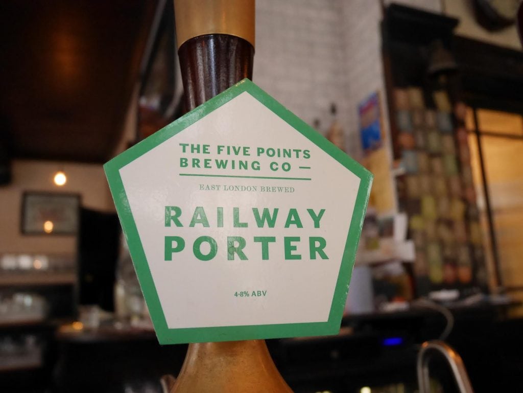 Five Points Railway Porter best pubs in East London