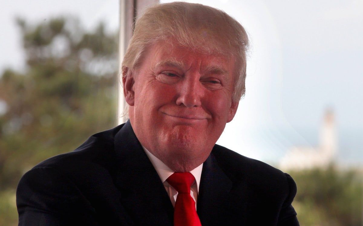 Donald Trump at a press conference at his newly purchased Turnberry Golf Course in South Ayrshire, where he outlined his plans for the course. July 02 2014.