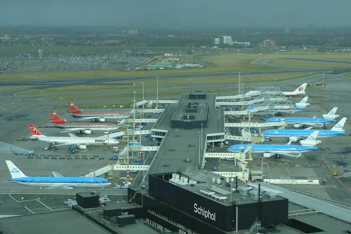 Watch: Flybe plane crashes at Schiphol Airport amid high winds